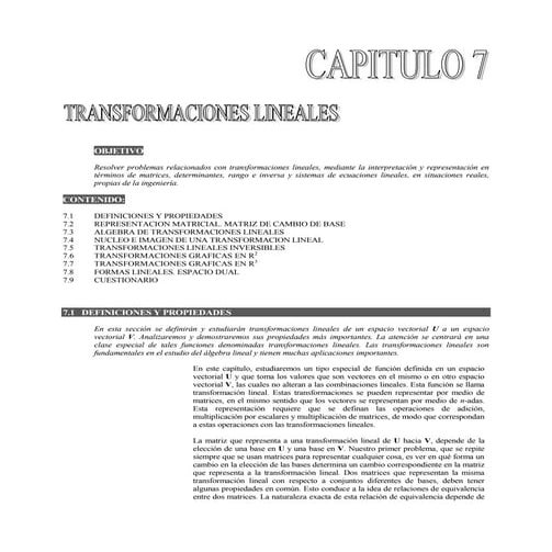 Transformaciones lineales