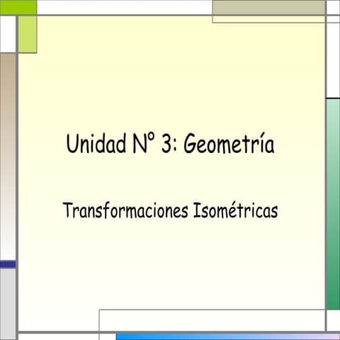 Transformaciones isometricas