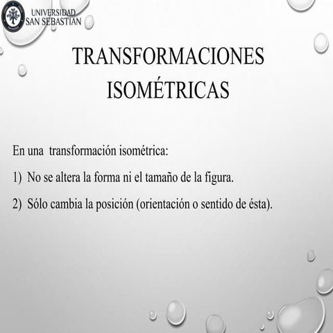 Transformaciones isometricas