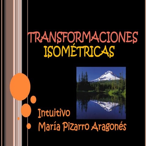 Transformaciones isométricas