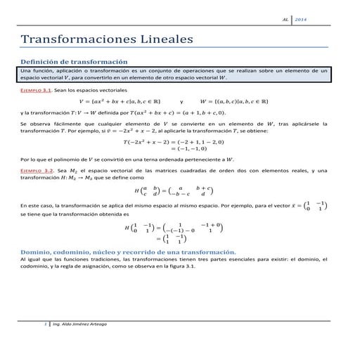 Transformaciones lineales