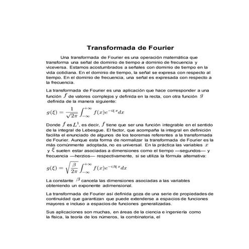 Transformada de fourier (mate 4)