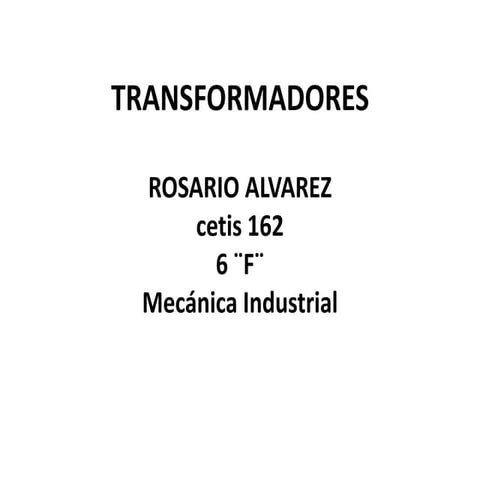 Transformadores