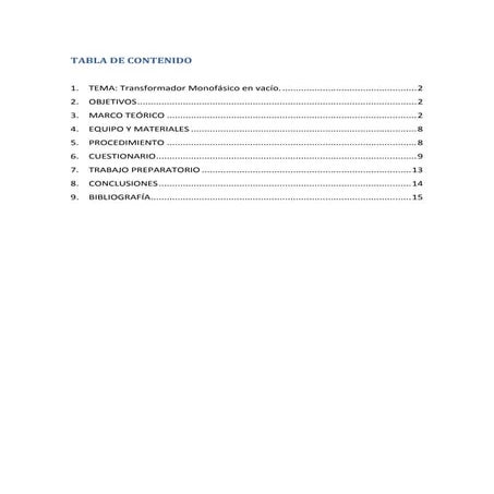 Transformador monofasico en vacio