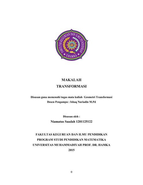 BAB 1 Transformasi 