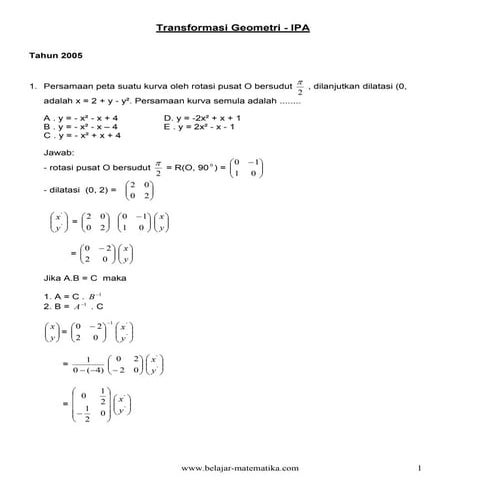 Transformasi geometri