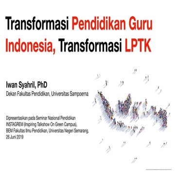 Transformasi Pendidikan Guru Indonesia, Transformasi LPTK