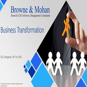Managing Business transformation in Small & Medium Companies