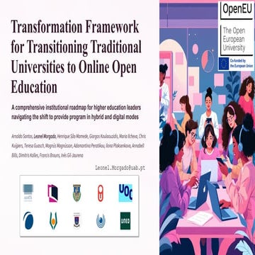 Transformation Framework for Transitioning Traditional Universities to Online...