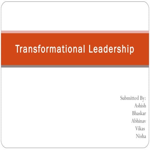 Transformational leadership theory latst