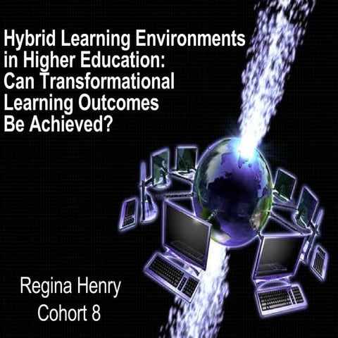 Tranformational Learning in Hybrid Instructional Environments