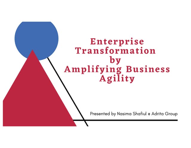 Enterprise Transformation by Amplifying Business Agility