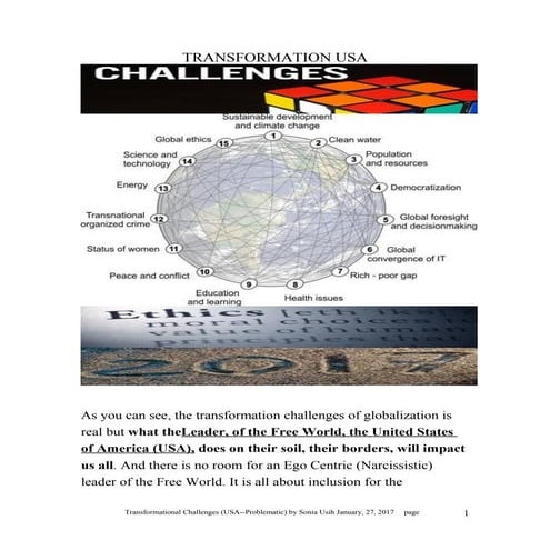 Transformation Challenges USA