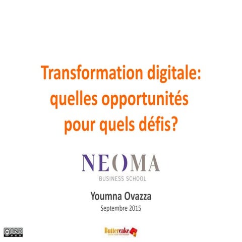 Transformation digitale: quelles opportunités pour quels défis?