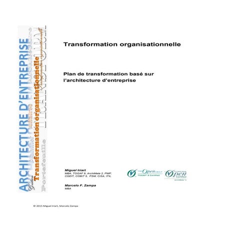 Transformation organisationnelle - Plan de transformation basé sur l’architec...