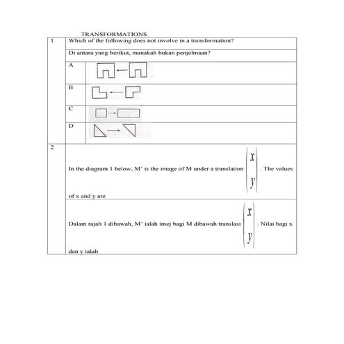 Transformation pmr paper 1