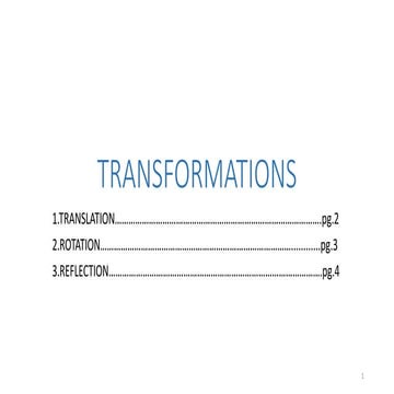 Transformations | PPT