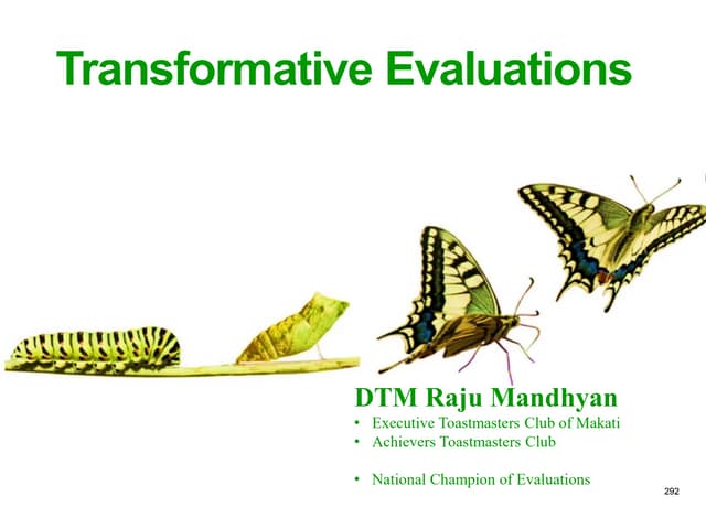 Transformative Evaluations 2021