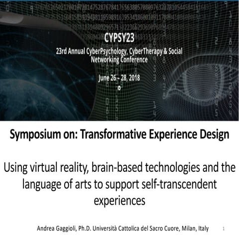 Transformative experience design