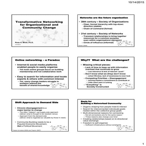 Transformative networking