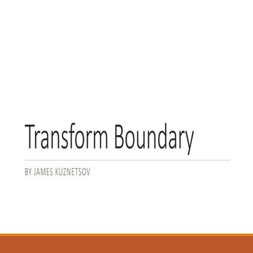 Transform boundary