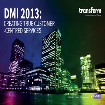 Transform DMI 2013 PRESENTATIONS