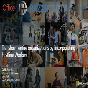 Transform Entire Organizations by Incorporating Firstline Workers