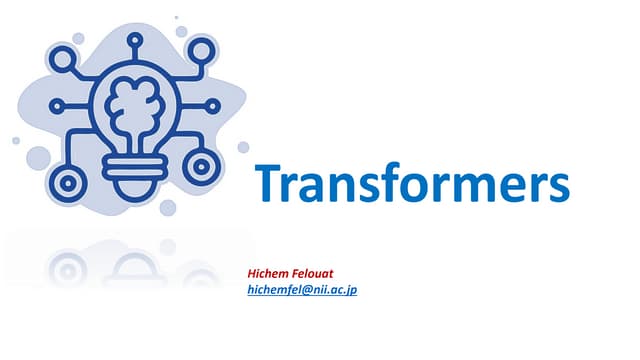 Natural Language Processing NLP (Transformers)