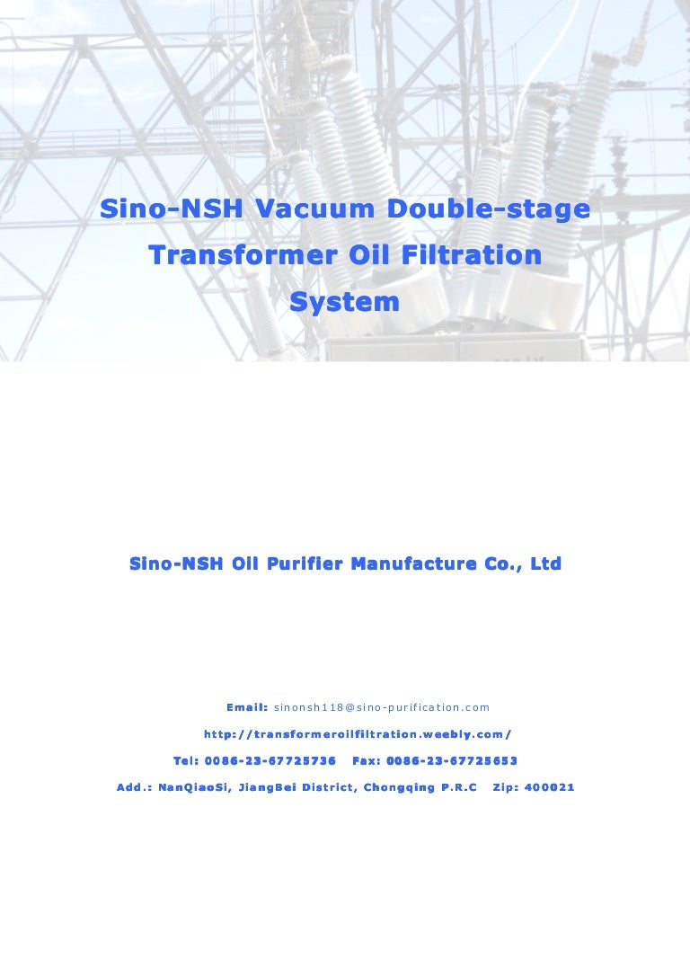 Transformer oil filtration system