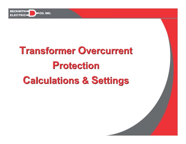 Transformer overcurrent