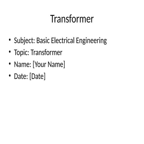 Transformer_Presentation_Easy.ppt made by chatgptx | PPTX