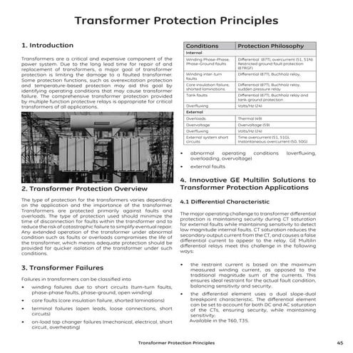 Transformer Protection Fundamentals