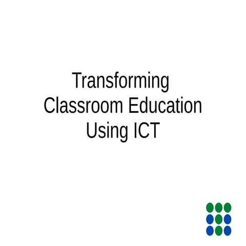 Transforming traditional classroom into online mode using ICT