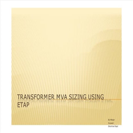 transformer sizing for  starting motor.pptx