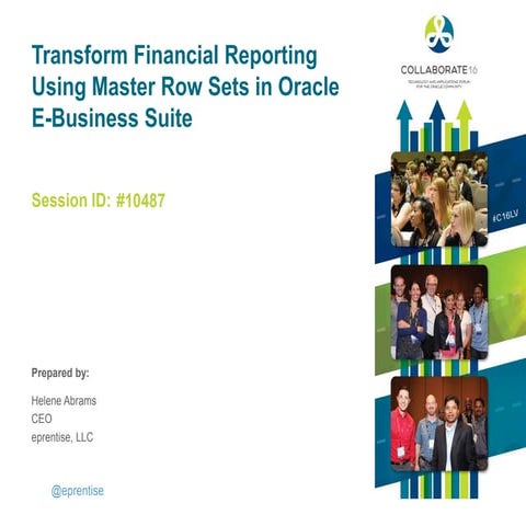 Transform Financial Reporting Using Master Row Sets in Oracle E-Business Suite