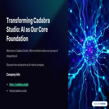 Rebuilding Cadabra Studio: AI as Our Core Foundation