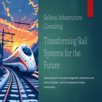 Comprehensive Railway Infrastructure Consulting for Modern Rail Systems ...