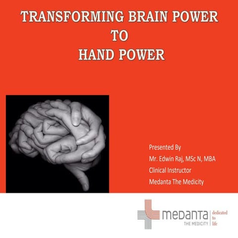 Transforming brain power to hand power 