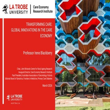 Transforming Global Care Economy: Innovations and Lessons in Aged Care ...