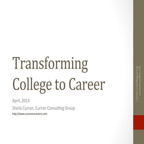 Transforming College to Career 