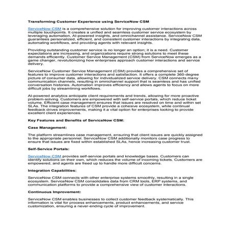 Transforming Customer Experience using ServiceNow CSM.pdf