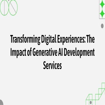 Transforming Digital Experiences: The Impact of Generative AI ...