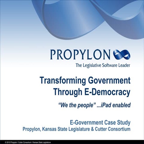 Transforming government through e-democracy