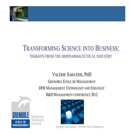 Transforming Science Into Business | PDF