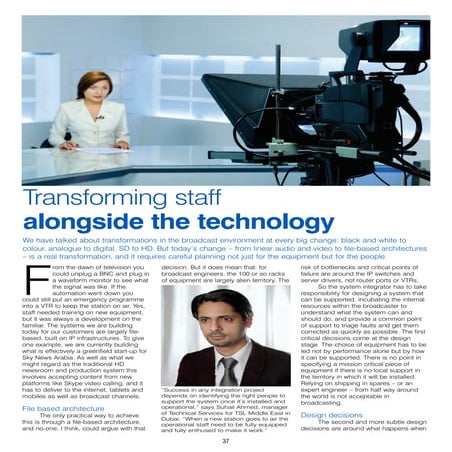 Transforming Staff Alongside The Technology