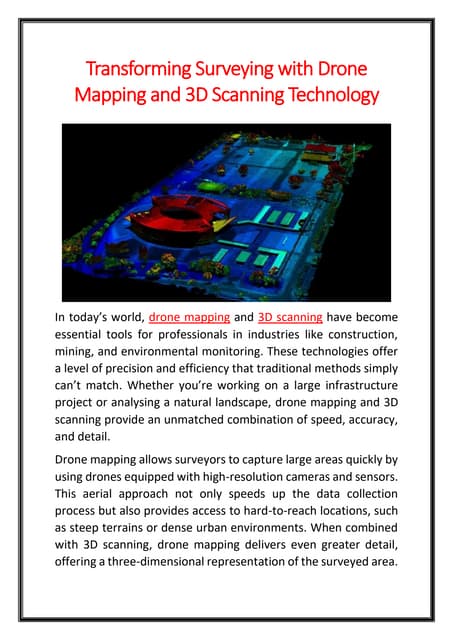 Gallery Detail: Revolutionize Land Surveying With Cutting Edge Mapping Drones Pptx