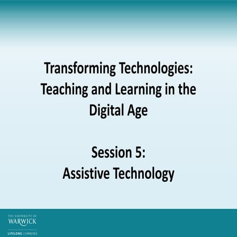 Transformingtechnologies session5