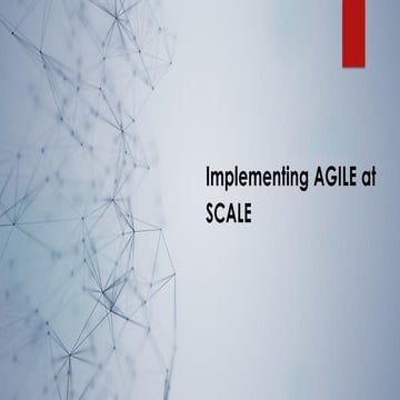 Agile Network India | Implementing AGILE at Scale | Kumar Vishal
