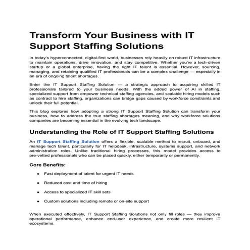 Transform Your Business with IT Support Staffing Solutions.pdf