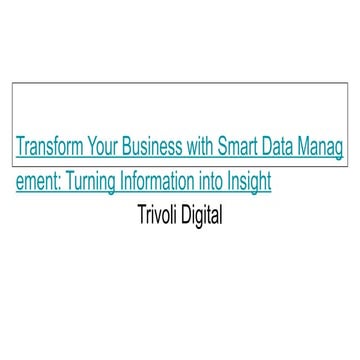Transform Your Business with Smart Data Management_ Turning Information into ...